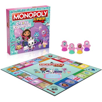 winning moves Gabbys Dollhouse Monopoly - Junior Gabby's Dollhouse  Επιτραπέζιο (Ελληνική Γλώσσα) (WM04157) 099798 5036905056038