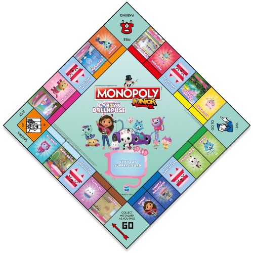 winning moves Gabbys Dollhouse Monopoly - Junior Gabby's Dollhouse  Επιτραπέζιο (Ελληνική Γλώσσα) (WM04157) 099798 5036905056038