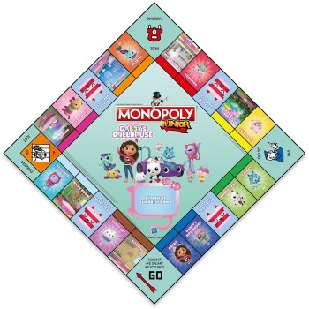 winning moves Gabbys Dollhouse Monopoly - Junior Gabby's Dollhouse  Επιτραπέζιο (Ελληνική Γλώσσα) (WM04157) 099798 5036905056038
