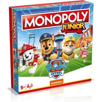 winning moves Monopoly - Junior Paw Patrol Επιτραπέζιο (Ελληνική Γλώσσα) (WM04163-GRK) 094789 5036905054102