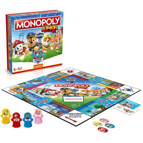 winning moves Monopoly - Junior Paw Patrol Επιτραπέζιο (Ελληνική Γλώσσα) (WM04163-GRK) 094789 5036905054102