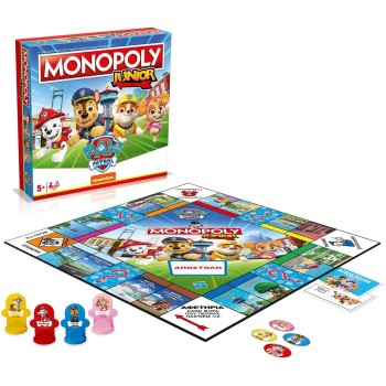 winning moves Monopoly - Junior Paw Patrol Επιτραπέζιο (Ελληνική Γλώσσα) (WM04163-GRK) 094789 5036905054102