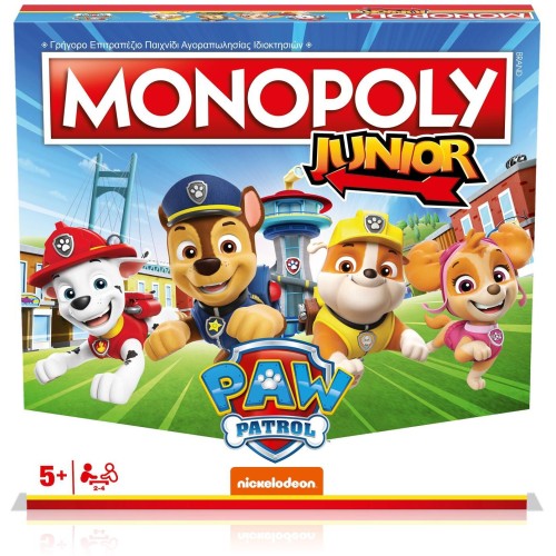 winning moves Monopoly - Junior Paw Patrol Επιτραπέζιο (Ελληνική Γλώσσα) (WM04163-GRK) 094789 5036905054102