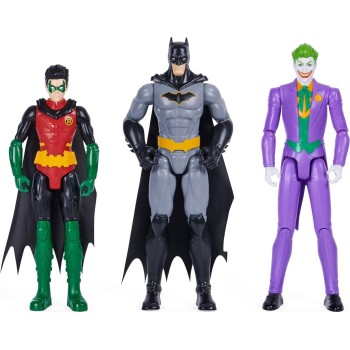 Spin Master DC The Batman Dc Comics Batman – Pack Of 3 Figurines 30 Cm Batman/Robin/The Joke 102116 778988344651
