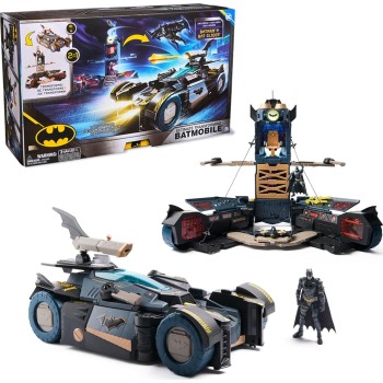 Spin Master Batman, Ultimate Transforming Batmobile Playset, 2-In-1 Batman Playset With 102117 681147018068