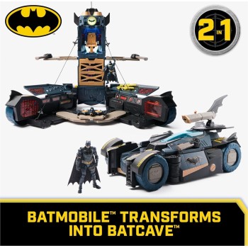 Spin Master Batman, Ultimate Transforming Batmobile Playset, 2-In-1 Batman Playset With 102117 681147018068