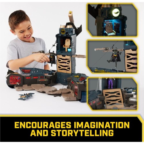 Spin Master Batman, Ultimate Transforming Batmobile Playset, 2-In-1 Batman Playset With 102117 681147018068