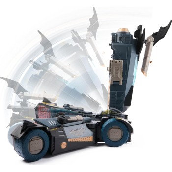 Spin Master DC: Batman - Ultimate Transforming Batmobile Που Μεταμορφώνεται Απόλυτο, Σετ Παιχνιδιού Batman 2 Σε 1 102117 6811470
