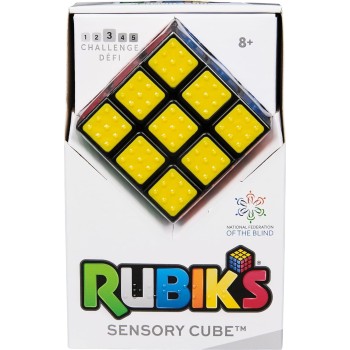 Spin Master Rubiks Cube Sensory Cube, Classic  Teaser Fidget Toy, For Adults And Kids A 102123 778988439517