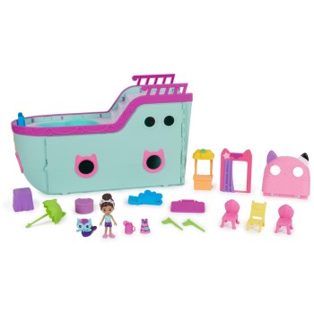 Spin Master Gabbys Dollhouse, Gabby Cat Friend Ship, Cruise Ship Toy With 2 Toy Figures 102120 778988502006