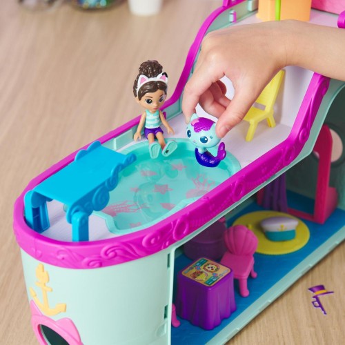 Spin Master Gabbys Dollhouse, Gabby Cat Friend Ship, Cruise Ship Toy With 2 Toy Figures 102120 778988502006