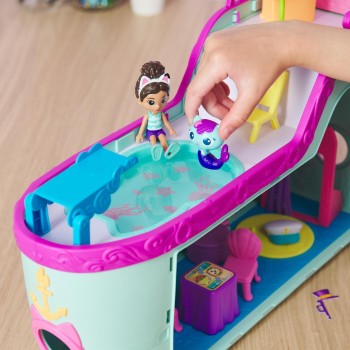 Spin Master Gabbys Dollhouse, Gabby Cat Friend Ship, Cruise Ship Toy With 2 Toy Figures 102120 778988502006