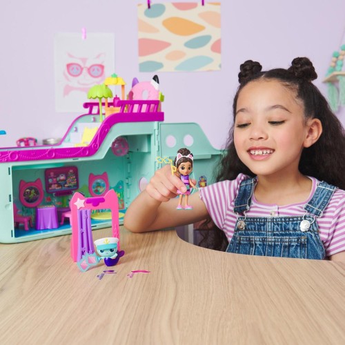 Spin Master Gabbys Dollhouse, Gabby Cat Friend Ship, Cruise Ship Toy With 2 Toy Figures 102120 778988502006