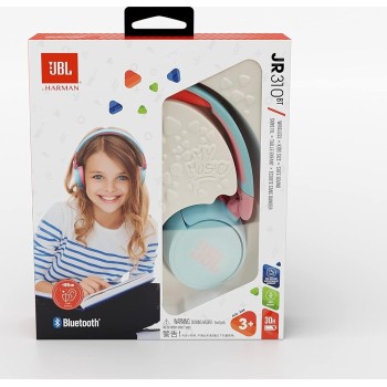 Jbl Jr 310 Bt Childrens On-Ear Headphones With  And Built-In Microphone, Bl JBL1028BTBL 6925281976872