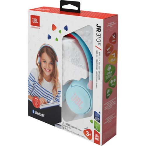 Jbl Jr 310 Bt Childrens On-Ear Headphones With  And Built-In Microphone, Bl JBL1028BTBL 6925281976872