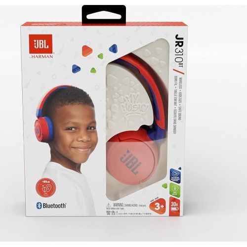 JBL Jr 310 BT Childrens On-ear Headphones With Bluetooth and Built-in Micro JBL1028BTRED 6925281976858