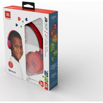 JBL Jr 310 BT Childrens On-ear Headphones With Bluetooth and Built-in Micro JBL1028BTRED 6925281976858