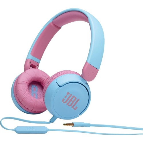 jbl jr 310 childrens on-ear headphones with aux cable and built-in micropho JBL1028BL 6925281976933