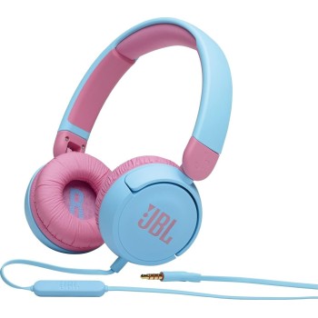 jbl jr 310 childrens on-ear headphones with aux cable and built-in micropho JBL1028BL 6925281976933