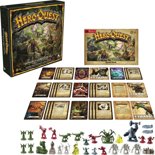 Hasbro Gaming Avalon Hill Heroquest Jungles Of Delthrak F9907 5010996227775
