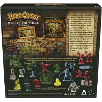 Hasbro Gaming Avalon Hill Heroquest Jungles Of Delthrak F9907 5010996227775