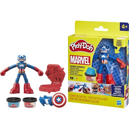Hasbro Play-Doh Marvel Captain America Stampig Shield F9829 / G0056 5010996257598