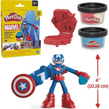 Hasbro Play-Doh Marvel Captain America Stampig Shield F9829 / G0056 5010996257598