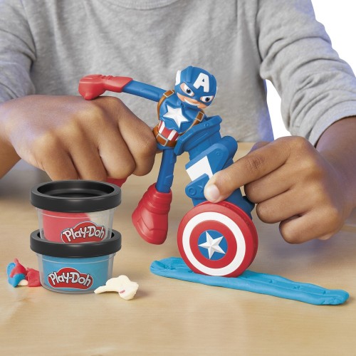 Hasbro Play-Doh Marvel Captain America Stampig Shield F9829 / G0056 5010996257598