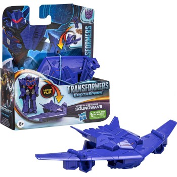 Hasbro Transformers Earthspark 1 Step Flip Soundwave F6229 / F6714 5010996195692