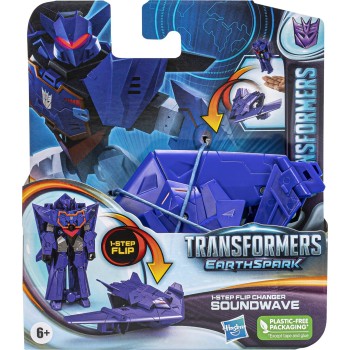 Hasbro Transformers Earthspark 1 Step Flip Soundwave F6229 / F6714 5010996195692