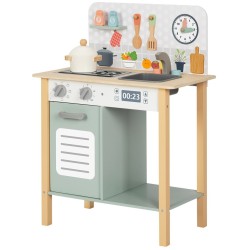 TOOKY TOY Hi Pando Ξύλινο Σετ Κουζίνα Με Κουζινικά HP036 6976831551605