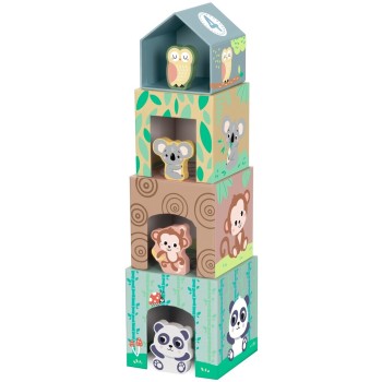 TOOKY TOY Hi Pando Πύργος Στοίβαξης Ζωάκια HP031 6976831551551