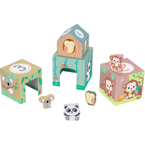 TOOKY TOY Hi Pando Πύργος Στοίβαξης Ζωάκια HP031 6976831551551