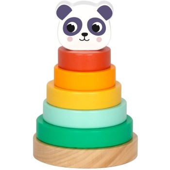 TOOKY TOY Hi Pando Ξύλινος Πύργος Πάντα HP002 6976831551261