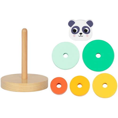 TOOKY TOY Hi Pando Ξύλινος Πύργος Πάντα HP002 6976831551261