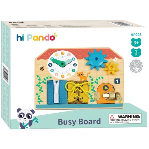 TOOKY TOY Hi Pando Ξύλινος Πίνακας Πολλαπλών Δραστηριοτήτων HP003 6976831551278