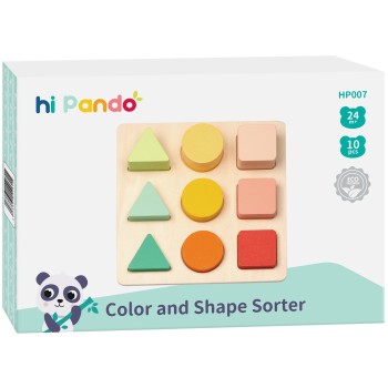 TOOKY TOY Hi Pando Color and Shape Sorter HP007 6976831551315