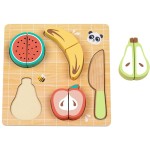 TOOKY TOY Hi Pando Ξύλινο Σετ Κοπής Φρούτων Με Σφηνώματα HP019 6976831551438