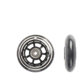 ΑΘΛΟΠΑΙΔΙΑ set of 76mm Casters With Bearings Andamp? Spacer - Black 43.069510 8050459637878