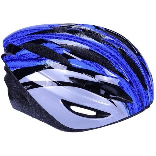 ΑΘΛΟΠΑΙΔΙΑ Adjustable Bicycle Helmet With Light - Blue Color Black-blue-white, Size Large: 56-59cm. 003.10006/MP/L 9985777001379