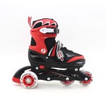 ΑΘΛΟΠΑΙΔΙΑ Adjustable Inline/roller Skates/ice Skates, 3 in 1, for Boys, Color Red, Size 38-41 002.10320/A/38 9985777002611
