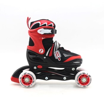 ΑΘΛΟΠΑΙΔΙΑ Adjustable Inline/roller Skates/ice Skates, 3 in 1, for Boys, Color Red, Size 38-41 002.10320/A/38 9985777002611