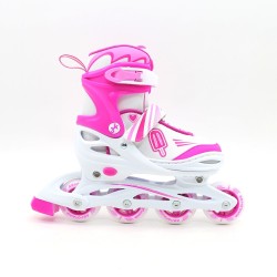 ΑΘΛΟΠΑΙΔΙΑ Adjustable Inline/roller Skates/ice Skates, 3 in 1, for Girls, Fuchsia Color, Size 30-33 002.10320/K/30 9985777002635
