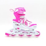 ΑΘΛΟΠΑΙΔΙΑ Adjustable Inline/roller Skates/ice Skates, 3 in 1, for Girls, Fuchsia Color, Size 34-37 002.10320/K/34 9985777002642