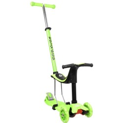 ΑΘΛΟΠΑΙΔΙΑ Athlopaidia Three-wheeled 3 in 1 Scooter - Green 002.61212/GRN 9985777004547