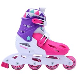ΑΘΛΟΠΑΙΔΙΑ Adjustable Skates - Fuchsia/purple/white Color Fuchsia-purple-white, Size 39-42 002.1083/FPW/39 9985777007845