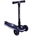 ΑΘΛΟΠΑΙΔΙΑ 3-wheel Foldable Scooter With Illuminated Base and Wheels - Black 002.61214/BL 9985777008835