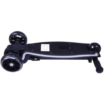 ΑΘΛΟΠΑΙΔΙΑ 3-wheel Foldable Scooter With Illuminated Base and Wheels - Black 002.61214/BL 9985777008835
