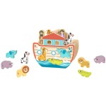 TOOKY TOY Hi Pando Ξύλινο Σετ Κιβωτός Του Νώε Με Φιγούρες HP035 6976831551599