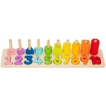 TOOKY TOY Hi Pando Ξύλινα Σφηνώματα Στοίβαξης Και Αρίθμησης HP038 6976831551629